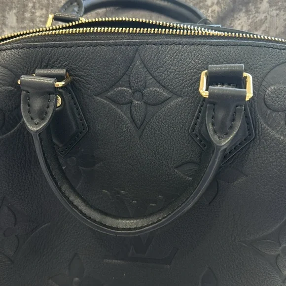 Black Satchel with Gold Accents - Picture 2 of 6